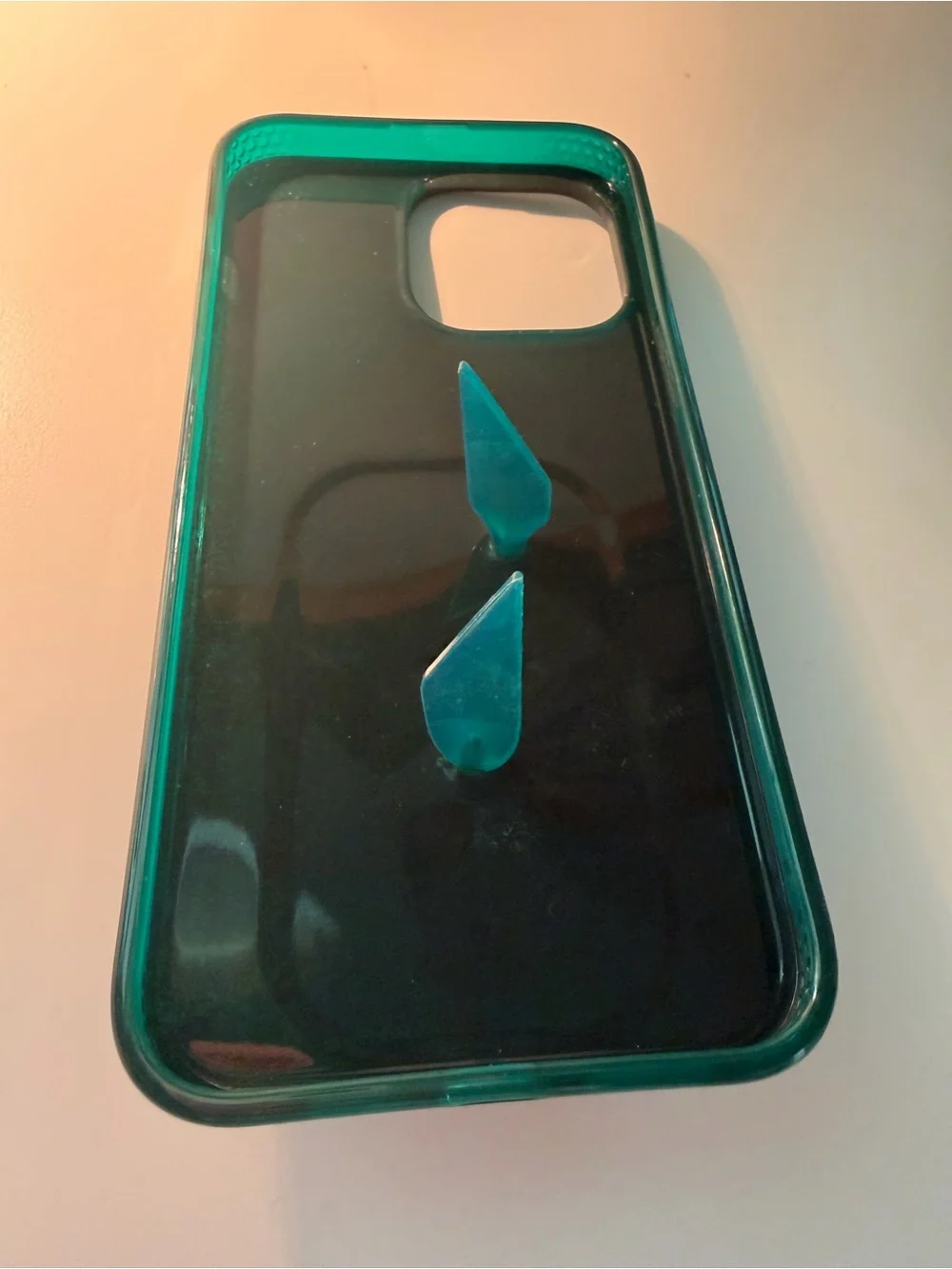 Loopy Case Emerald Sparkle Phone Case with Loop - Emerald Green 14 Pro Max